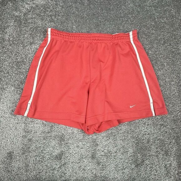 Vintage Nike Running Shorts Womens Large (30x3.5) Salmon Pink Activewear Sports - Picture 1 of 8
